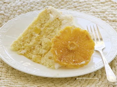 Pineapple Coconut Rum Cake Recipe - Great Eight Friends