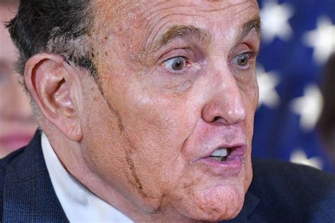 Rudy Giuliani's Hair Dye Streaked Down His Face In Bizarre Press ...