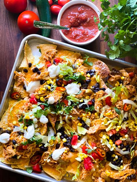 Salsa Chicken Sheet Pan Nachos – Wine & Hotdish