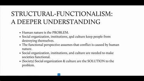 Introducing Structural Functionalism - YouTube