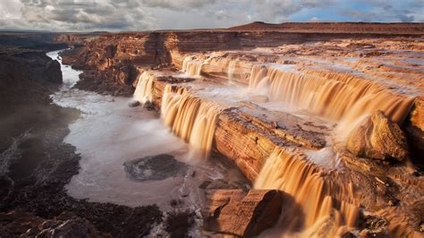 Grand Falls In Coconino Of The Little Colorado River County Arizona Usa Wallpaper Hd For Desktop ...