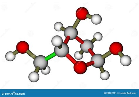 Deoxyribose Molecular Structure Isolated On White Royalty-Free ...