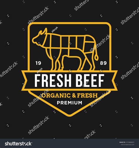 Beef Vector Logoicon Illustration Mascot Stock Vector (Royalty Free ...