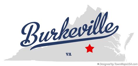 Map of Burkeville, VA, Virginia