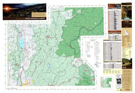 Boise National Forest Visitor Map North Half 2018 by US Forest Service R4 | Avenza Maps