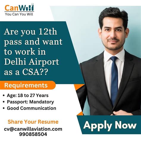 Delhi Airport Job Vacancy for Ground Staff - Canwill