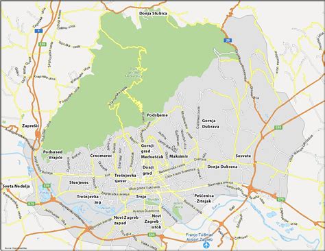 Zagreb Map, Croatia - GIS Geography