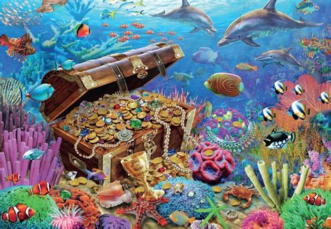 Buy Jumbo - Underwater Treasure Puzzle 1000pc