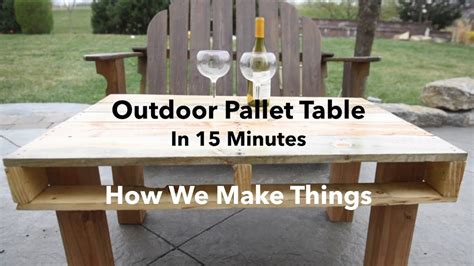 Building A Patio Table Out Of Pallets | Brokeasshome.com