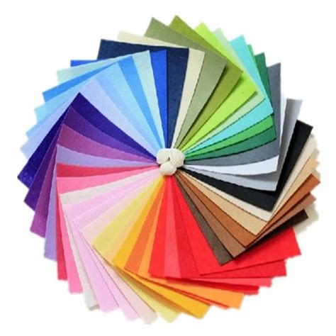 Felt Craft DIY Polyester Felt Nonwoven Fabric Sheet for Craft Work 40 Colors, Squares,30*30cm ...