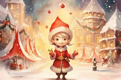 Christmas festival cartoon representation. AI | Premium Photo Illustration - rawpixel