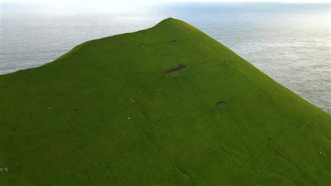 The Island of Kalsoy in the Faroe Islands by Drone 15737535 Stock Video at Vecteezy