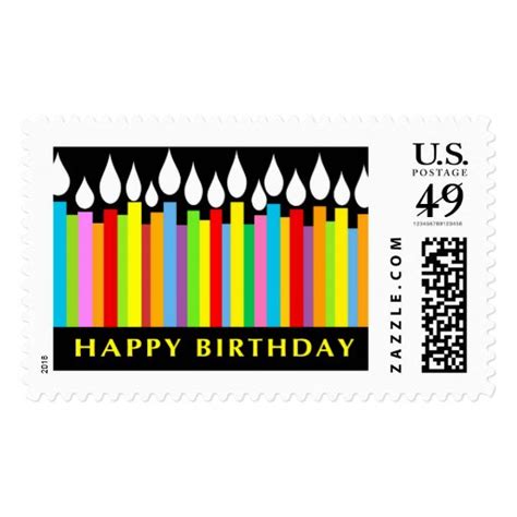 Happy Birthday Postage Stamp | Zazzle