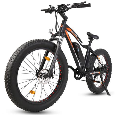 26-inch Wheel 500W 36V Electric Fat Tire Bicycle e-bike Beach Snow City Bike Road Bicycle ...