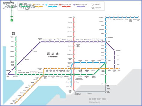 SHENZHEN SUBWAY MAP ENGLISH - ToursMaps.com