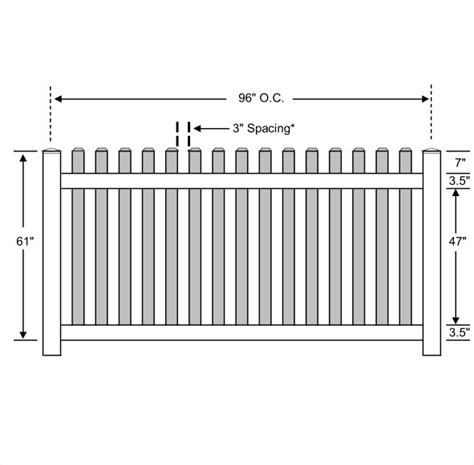 Vinyl Picket Fence - Standard - Ohio Fence Company