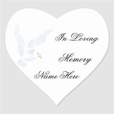 In Loving Memory Stickers | Zazzle | In loving memory, Love stickers ...