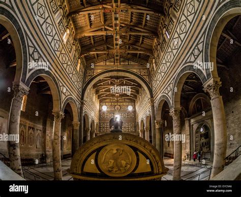 Interior of San Miniato al Monte. Florence, Italy Stock Photo - Alamy