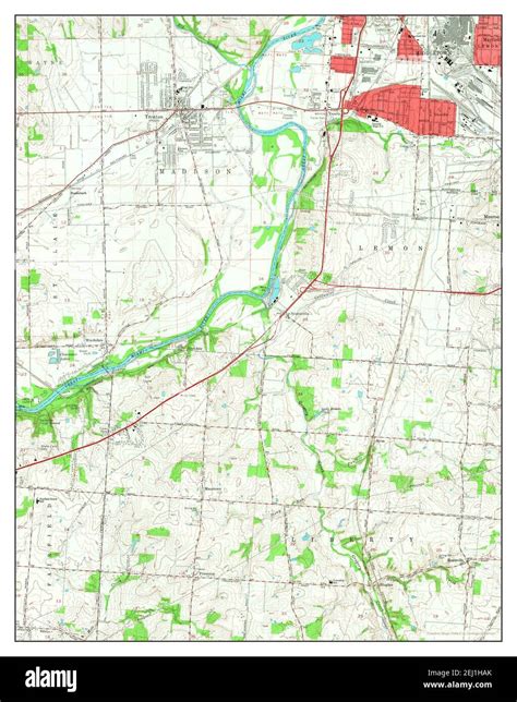 Trenton, Ohio, map 1966, 1:24000, United States of America by Timeless Maps, data U.S ...