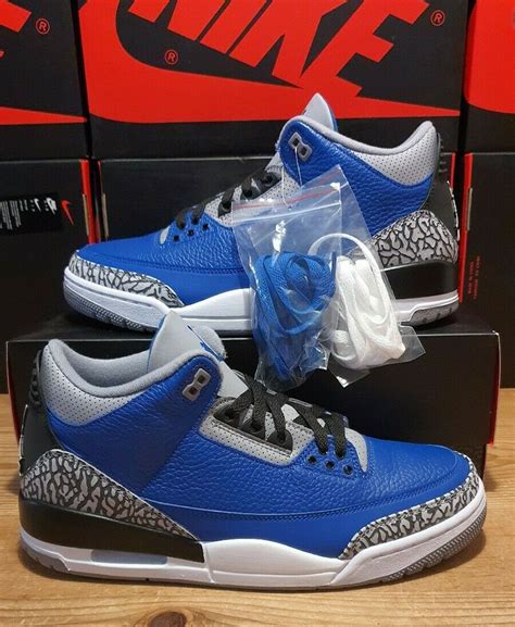 Air Jordan 3 Varsity Royal Blue Cement CT8532-400 Release Date - SBD