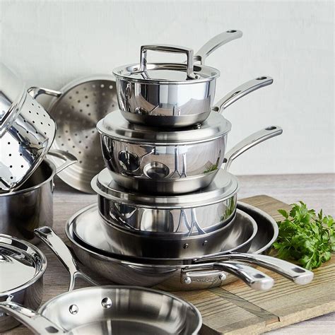 Sur La Table La Marque 84 15-Piece Stainless Steel Cookware Set | Sur ...