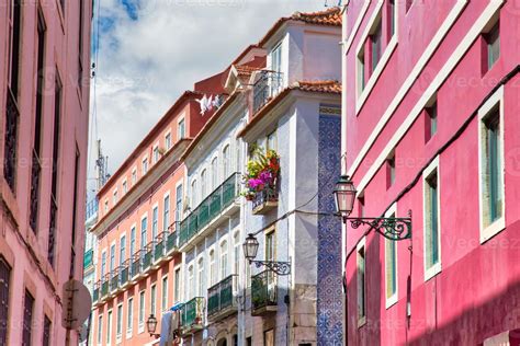 Colorful buildings of Lisbon historic center 6927539 Stock Photo at ...