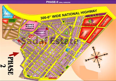 Dha Karachi Map, dha map phase 1,2, 4, 5, 6, 7, 8, Defence Karachi Maps