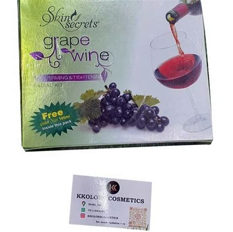 Skin Secret Grape Wine Facial Kit at Rs 1145/box | Facial Kit in Delhi ...