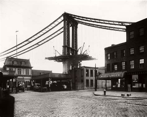 Vintage: Manhattan Bridge Under Construction (New York, 1903-1909) | MONOVISIONS - Black & White ...