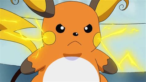 Ash's Pikachu Evolves Into Raichu - YouTube