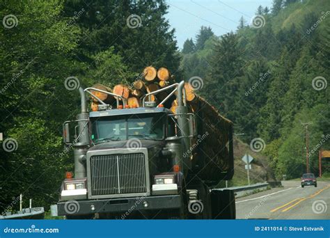 Logging truck stock photo. Image of logging, road, timber - 2411014