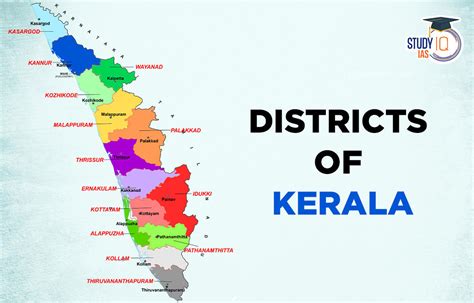 Districts of Kerala List & their Specialties, Map, Name, Area
