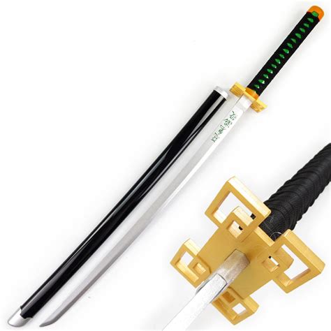 Buy LOJOO Demon Slayer Anime s, Bamboo Blade Samurai Katana with Belt ...