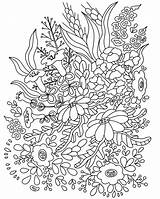 Premium Vector  Coloring Page From Botanical Composition With sketch template