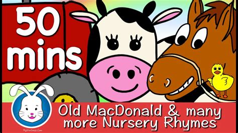 Old MacDonald Had A Farm & More Nursery Rhymes w/ Lyrics - YouTube