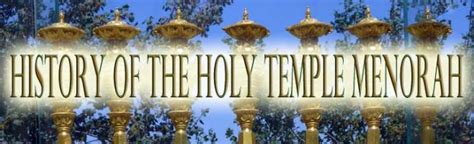 History of the Holy Temple Menorah - Temple Institute