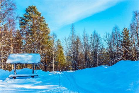 Bus Stop, Covered with Snow Stock Image - Image of snow, north: 104157605