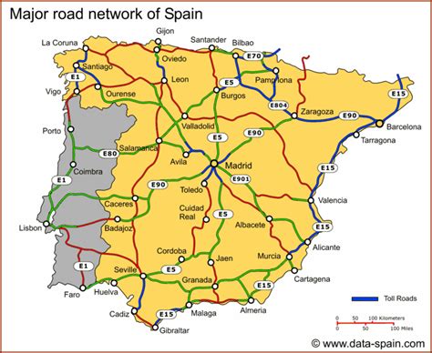 Mapa de Carreteras de España | Mapa Espana País Ciudad Región