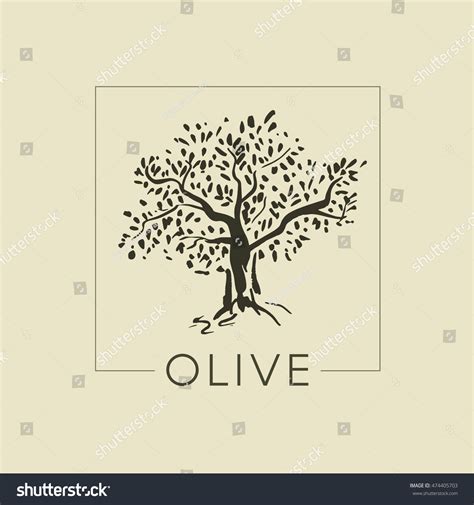 Logo Image Olive Tree Stock Vector (Royalty Free) 474405703 | Shutterstock