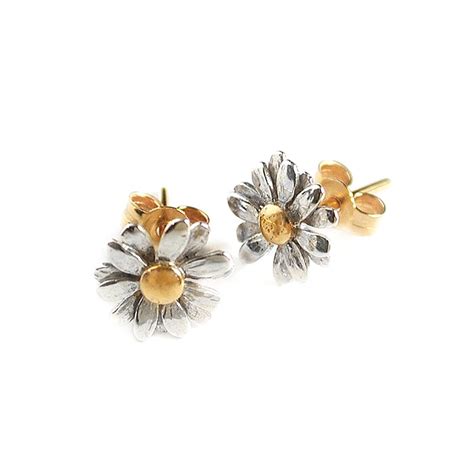 Alex Monroe Little Daisy Stud Earrings