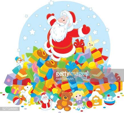 Santa Claus With Gifts Stock Clipart | Royalty-Free | FreeImages