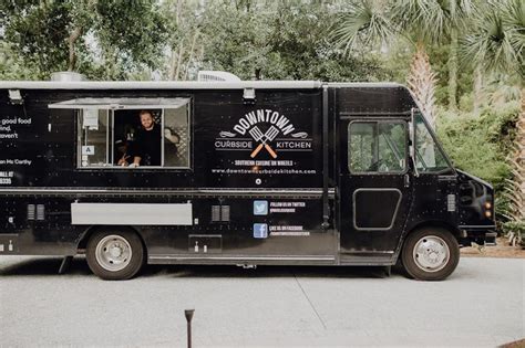 Quirky vintage food truck wedding filled with personal details | Food truck wedding, Beach ...