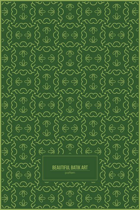 beautiful green batik art pattern 33501497 Vector Art at Vecteezy