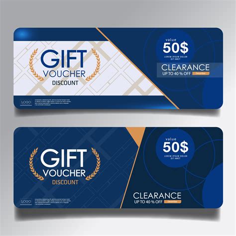 Gift Voucher, Coupon Premium Template , Design concept for gift coupon 555799 Vector Art at Vecteezy