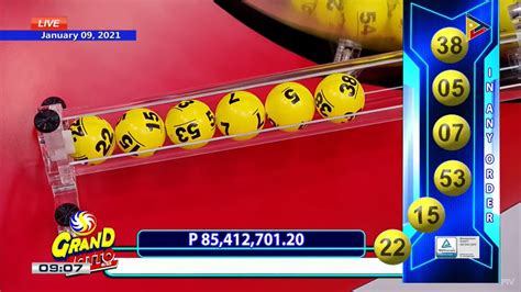 Philippine Lotto Draw Video Result: Philippine Lotto Draw result for today January 9, 2021