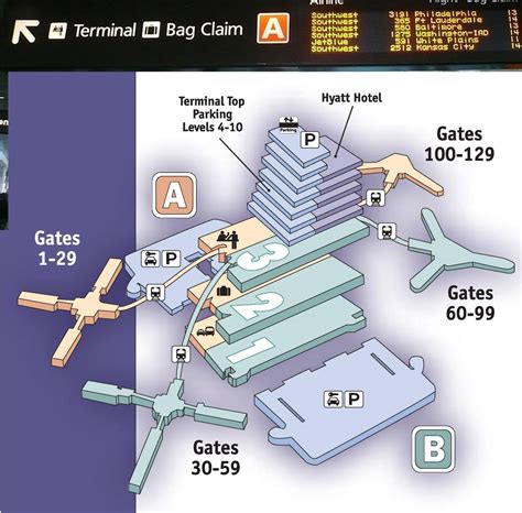 Terminals maps Orlando International Airport MCO