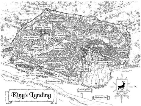 Kings Landing | Mapa juego de tronos, Mapa de fantasía, Juego de tronos