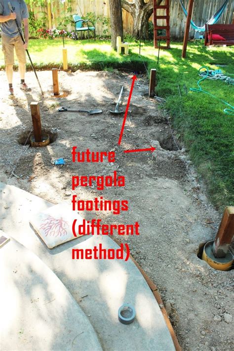 How Install Concrete Deck Footings