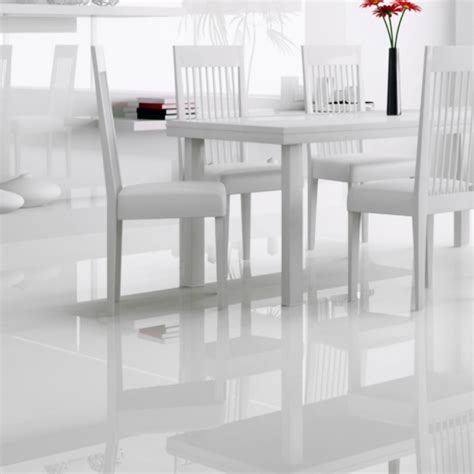 Falquon High Gloss Flat Edge 8mm White High Gloss Flooring | Leader Floors White Laminate ...