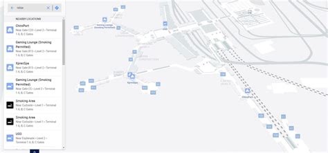 Terminal 1 Las Vegas airport map | Harry Reid (Mccarran) airport gate map